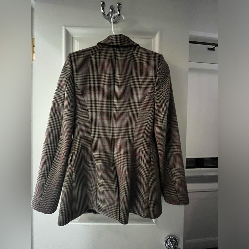 & Other Stories Brown Plaid Blazer - Picture 2 of 3